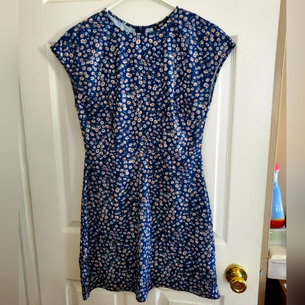 Floral Blue Dress
